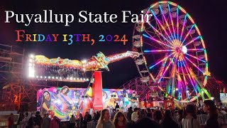 Puyallup State Fair Friday The 13th 2024 in Washington State USA 🇺🇸 Evening [upl. by Stanton826]