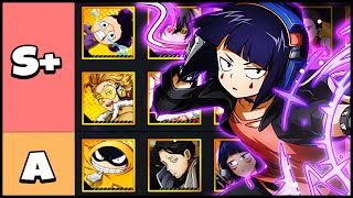 BEST SR CHARACTERS TO USE My Hero Ultra Impact TIER LIST February 2022 [upl. by Keram]