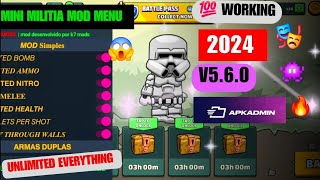 Mini Militia 560 New Mod APK 🥶🥵  ApkAdmin Download Link 100 Working [upl. by Agnot183]