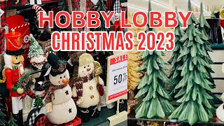 Hobby Lobby CHRISTMAS DECORATIONS 2023 SHOP WITH ME [upl. by Tressa]