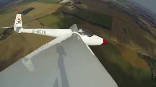 Libelle glider take off soaring and landing from inside and on wing Jul 2014 [upl. by Eiramannod]