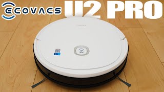 水拭きできるロボット掃除機U2 PROを試してみた【ECOVACS】Reviewing DEEBOT U2PRO Robot vacuum cleaner [upl. by Selrac]