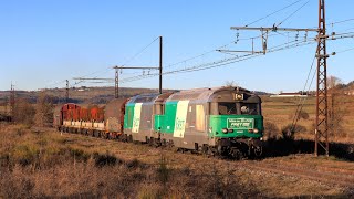 ★ 4K 🇫🇷 Neussargues  St Chely cab ride last BB67400 train for SNCF Fret France 181223 [upl. by Olga404]