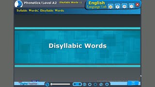 Disyllabic words Phonetics  English language lab [upl. by Saxet]