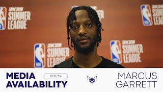 Hornets vs Nets Marcus Garrett Postgame Media Availability  7212024 [upl. by Hieronymus]