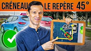 Réussir un Créneau  Le Repère des 45° Permis 2024 [upl. by Angeline]