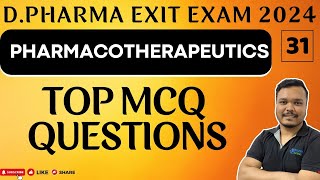 DPHARMA EXIT EXAM 2024  dpharma 2nd year pharmacotherapeutic  dpharma mcq 2024 [upl. by Nohtanhoj]