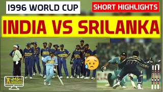 INDIA vs SRILANKA 1996 WORLD CUP SEMI FINAL HIGHLIGHTS  INDIA v SRILANKA [upl. by Lotsyrc473]