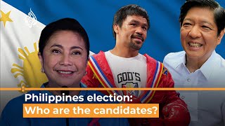 Philippines election 2022 Who are the candidates [upl. by Milburn]