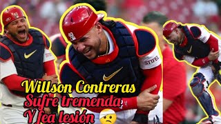 WILLSON CONTRERAS SUFRE fractura de antebrazo contra Mets [upl. by Casaleggio]