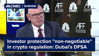 Investor protection quotnonnegotiablequot in crypto regulation Dubais DFSA [upl. by Yroc]