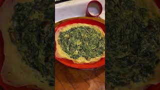 Spinach mushroom cheese crepes retro recipe cooking [upl. by Elvira591]