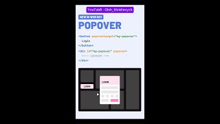 Popover  CSS  HTML [upl. by Eeryt]