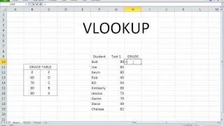 VLOOKUP Excel 2010 Simple [upl. by Otrebmuh]