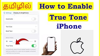 How to Enable True Tone in iPhone Tamil  VividTech [upl. by Mahgem]