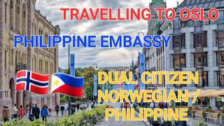 TRAVELLING TO OSLO FROM OPPDAL RENEWING PHILIPPINE PASSPORT DUAL CITIZEN [upl. by Spancake984]