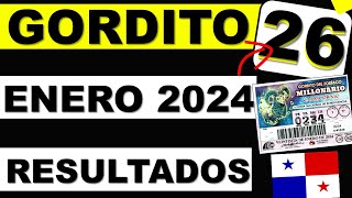 Resultados Sorteo Loteria Viernes 26 Enero 2024 Nacional Panama Gordito del Zodiaco Millonario Enero [upl. by Aerdna]