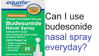 Can I use budesonide nasal spray everyday [upl. by Isman]