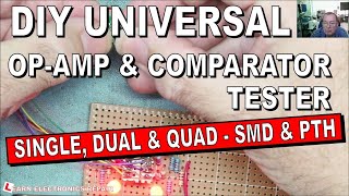 A Simple Cheap DIY Op Amp and Comparator Tester SMD and Through Hole Single Dual and Quad [upl. by Gherardi805]