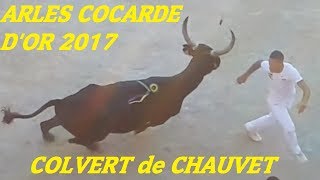 ARLESTaureau COLVERTCocarde dor 2017Course camarguaise03072017manade Chauvet [upl. by Barde880]