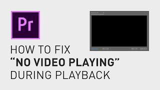 How to fix black screen  Premiere Pro [upl. by Ping]