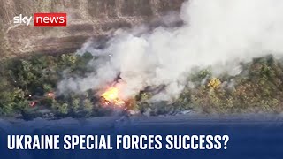 Ukraine War Special forces destroy Russian armoured column [upl. by Edson]