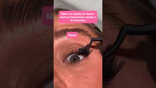 Apply at home lash extensions in 10 minutes to save your time 🙌🏼🙌🏼 [upl. by Hoo]