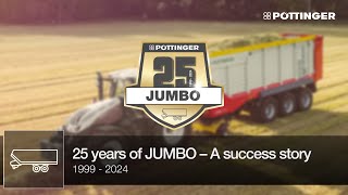 25 years of JUMBO loader wagons 1999  2024  A success story  PÖTTINGER [upl. by Yddet]