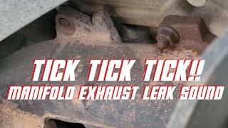 How to know you have a Manifold Exhaust Leak by Ticking Sound exhaust rvlife autorepair [upl. by Steffi]