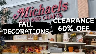 MICHAEL’S FALL DECORATIONS CLEARANCE 60 OFF  SHOP WITH ME 2023 [upl. by Yezdnil]