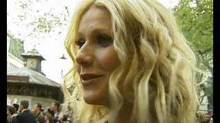 Gwyneth Paltrow interview at Iron Man premiere [upl. by Heim]