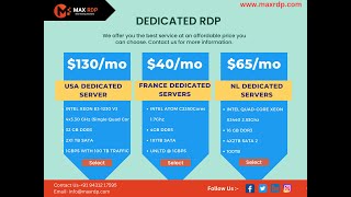 Budget RDP Windows RDP  Cheap RDP Admin RDP  MaxRDP [upl. by Somar]