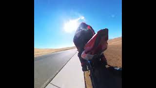 2023 Kawasaki ZX4RR  Crash at Thunderhill West CCW [upl. by Quita]