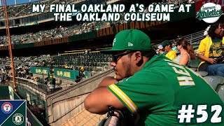 My Final Oakland A’s Game At The Oakland Coliseum [upl. by Ytak]