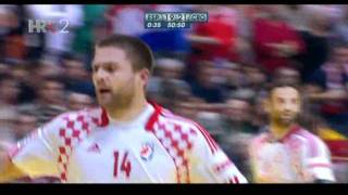 Hrvatska  Španjolska  Rukomet EURO 2012 Drago Ćosić daje gol [upl. by Eizzo]