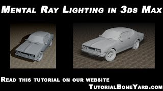 3ds Max Lighting Tutorial [upl. by Steffane]