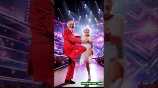 Two 100yearolds dance amazingly on the AGT stage talent [upl. by Lotty294]