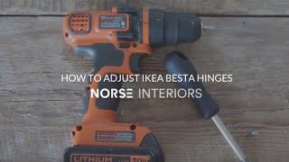 How to Adjust IKEA Besta Hinges [upl. by Therese]