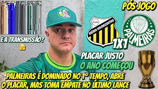 ✅ PALMEIRAS É DOMINADO NO 1º TEMPO ABRE O PLACAR MAS TOMA EMPATE NO ÚLTIMO LANCE… E A TRANSMISSÃO [upl. by Argus]