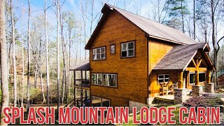 Splash Mountain Lodge Cabin Walkthrough Sevierville Tennessee Private Indoor Pool Must See WOW [upl. by Roselani]