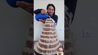 Handmade Chocolate cake cutting ✂️ funny crushing satisfying Left Or Right🍌🍌 [upl. by Rossuck]