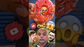 YouTuber Name Food Challenge 😳 Ft  DuckyBhai CarryMinati amp MrBeast shorts [upl. by Abeh952]