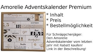 Inhalt des Amorelie Adventskalender Premium 2017  Unboxing Vorstellung Preis [upl. by Nidnal629]