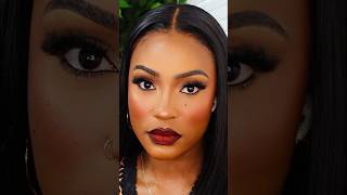 FULL GLAM MAKEUP TUTORIAL brownskin makeuptutorial darkskin [upl. by Petrine]