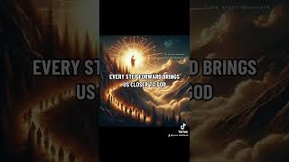 Every step forward bring us closer to god faithbasedquotes 02 [upl. by Mharg183]