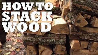 The BEST Way To Stack Wood [upl. by Frey]