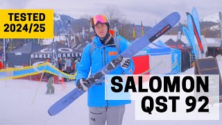 SALOMON QST 92  202425 Ski Test Review [upl. by Aerdied]