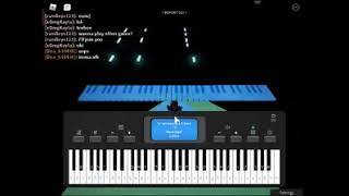 Coffin dance on a roblox piano Sheet on Description [upl. by Ahsla]