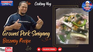 Ground Pork SinigangBosznoy RecipeCooking vlog bosznoy howtocook cookingvloggroundpork [upl. by Atteras]