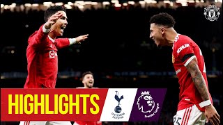 Ronaldo hattrick seals vital win  Manchester United 32 Tottenham  Highlights  Premier League [upl. by Pembroke]